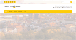 Desktop Screenshot of paradisecoveresort.net
